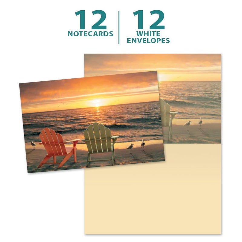 Tree-Free Greetings EcoNotes 12 Count Glorious Day Sunset All Occasion Notecard Set with Envelopes, 4 x 6 Inches (FS56238) - Image 5